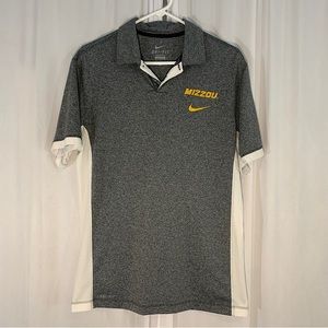 Nike Dri Fit Mizzou Tigers Polo Size M